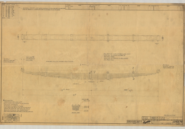 Willys-Overland Roll Drafting Table