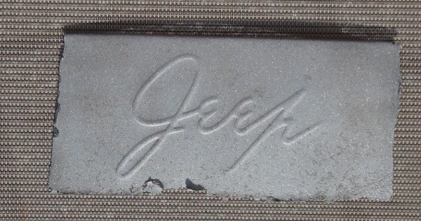 CJ-2A Jeep Script Toolbox Stamping Stamping