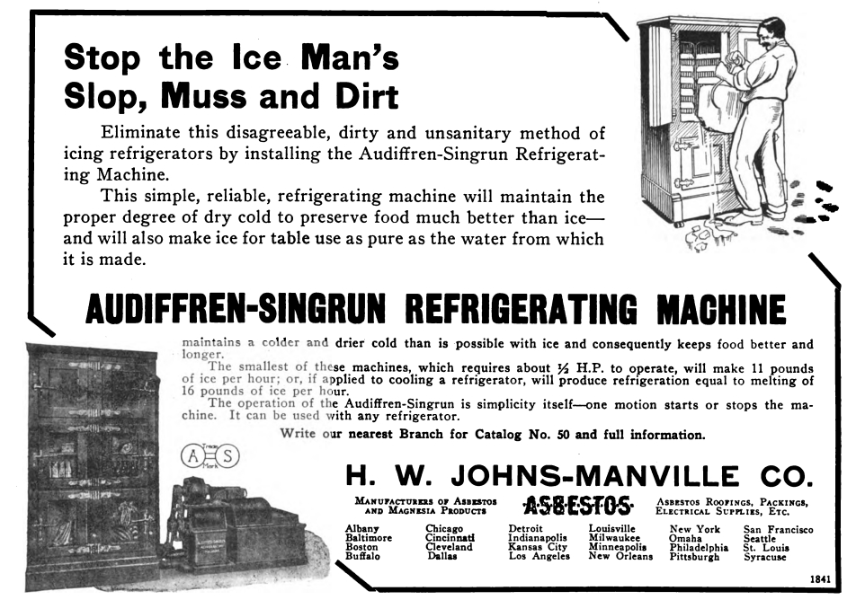 Audiffren-Singrun Refrigerating Machine