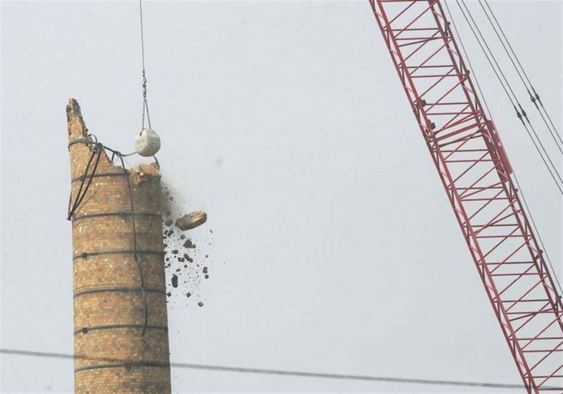 Overland Smoke Stacks - Demolition